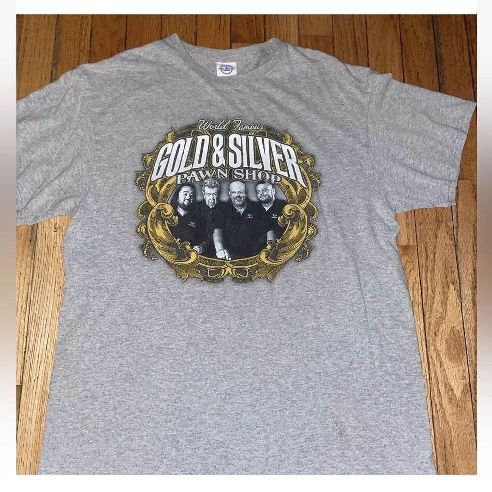 Pawn Shop T- Shirt Size Large Gold/Silver Vintage​